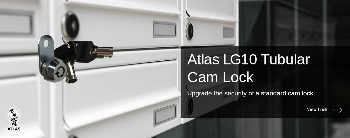 Atlas LG10 tubular cam lock. Upgrade the security of a standard cam lock